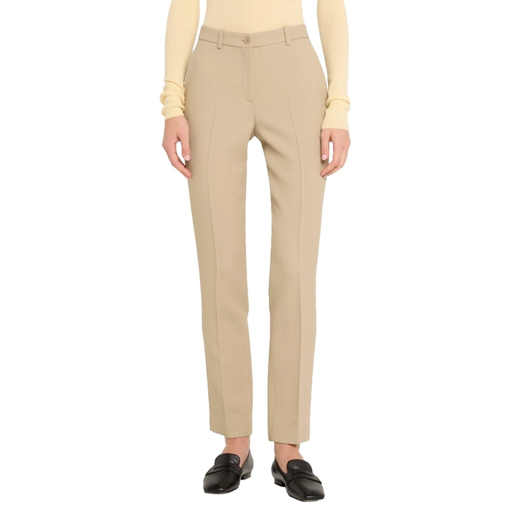 MICHAEL KORS COLLECTION $690 Khaki Pants Stretch Blend Beige sand Slacks sz 2